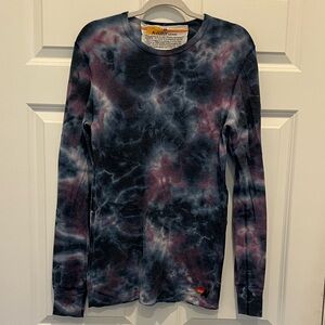 Aviator Nation Blue and Purple Tye dye long sleeve M